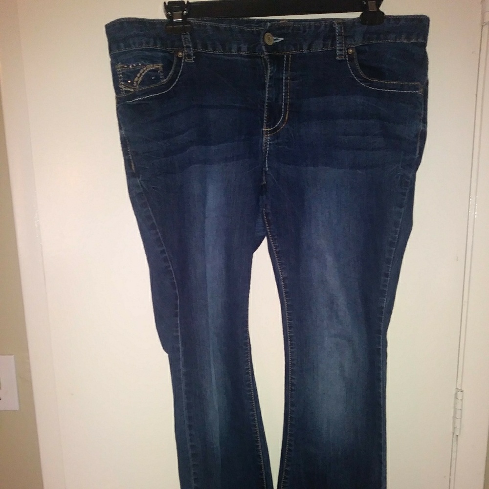 Excellent condition blue jeans size 16